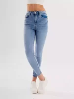 ELEGANTE HORIZON HOGE TAILLE SLIM FIT DAMES SPIJKERBROEK